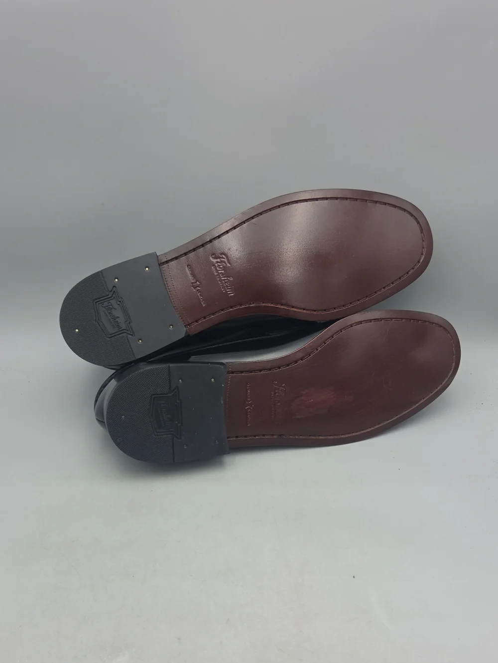 Mens Florsheim Berkley Moc Toe Penny Loafers Black Leather Size 10.5 D